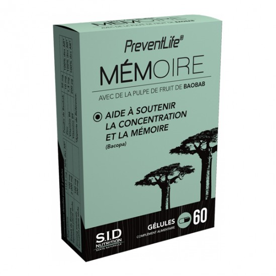 Sidn preventlife mémoire 60 comprimés