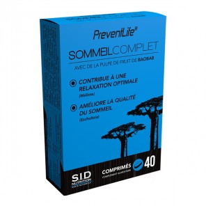 Sidn preventlife sommeil complet 40 comprimés