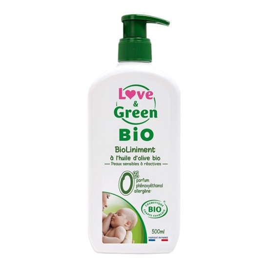 Love & green bioliniment à l'huile d'olive bio 500ml