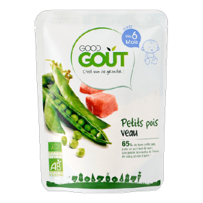 Good goût bébé petits pois veau 190g
