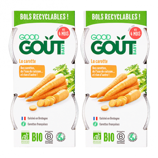 Good goût bébé carotte dès 4 mois 2x120g