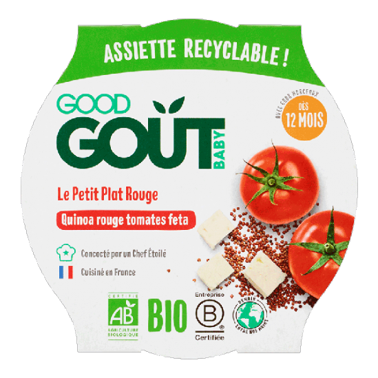 Good goût bébé petit plat rouge quinoa rouge tomates feta 220g