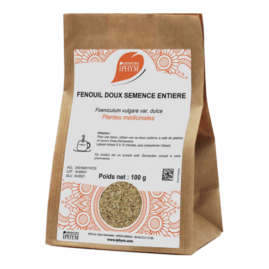 Iphym fenouil doux semence entière 100g