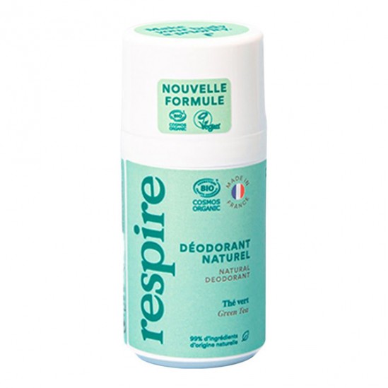 Respire déodorant naturel roll on thé vert 50ml