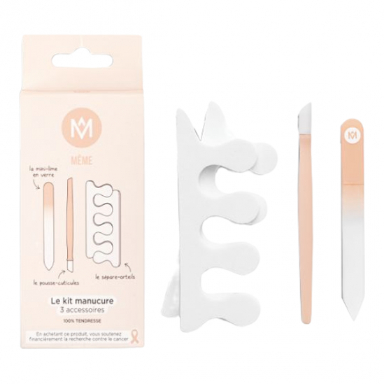 Mêmecosmetics le kit manucure 3 accessoires