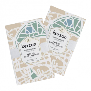 Kerzon pochettes parfumées parc des buttes-chaumont lot de 2x2g