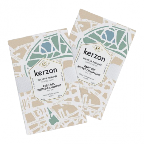 Kerzon pochettes parfumées parc des buttes-chaumont lot de 2x2g