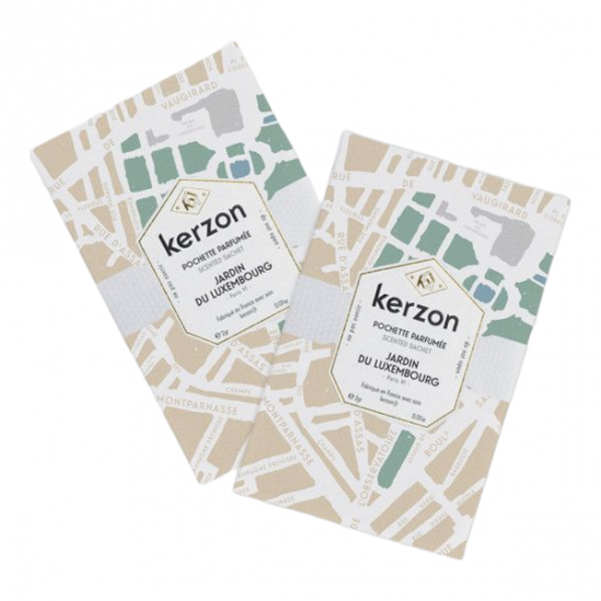 Kerzon pochettes parfumées jardin du Luxembourg lot de 2x2g