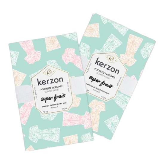 Kerzon pochettes parfumées super frais lot de 2x2g