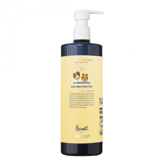 Kerzon shampoing chien et chat x bandit Paris 480ml