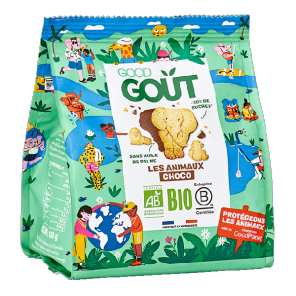 Good goût biscuit animaux nappés chocolat 120g