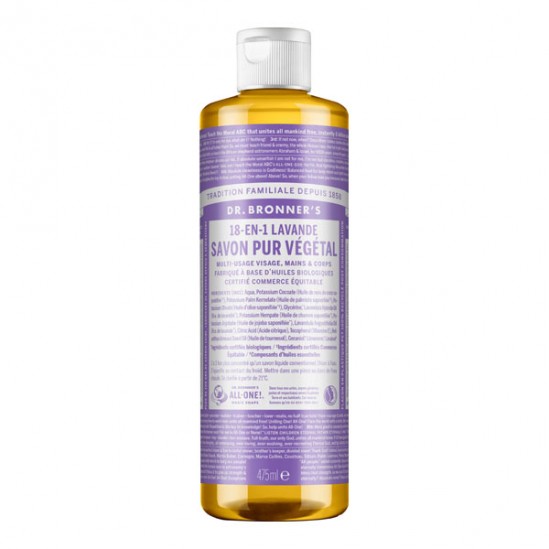 Dr Bronner's savon liquide 18-en-1 lavande 475ml