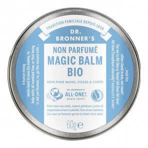 Dr Bronner's baume magic corps bio non parfumé 60g