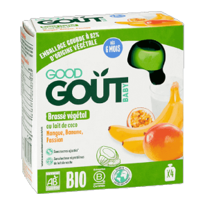 Good goût brassé au lait de vache poire vanille 90g