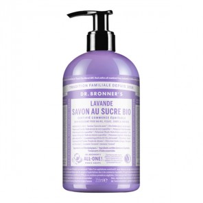 Dr Bronner's lavande savon liquide au sucre bio 355ml