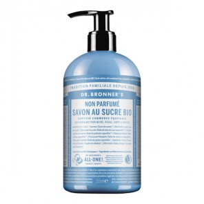 Dr Bronner's non parfumé savon liquide au sucre bio 355ml