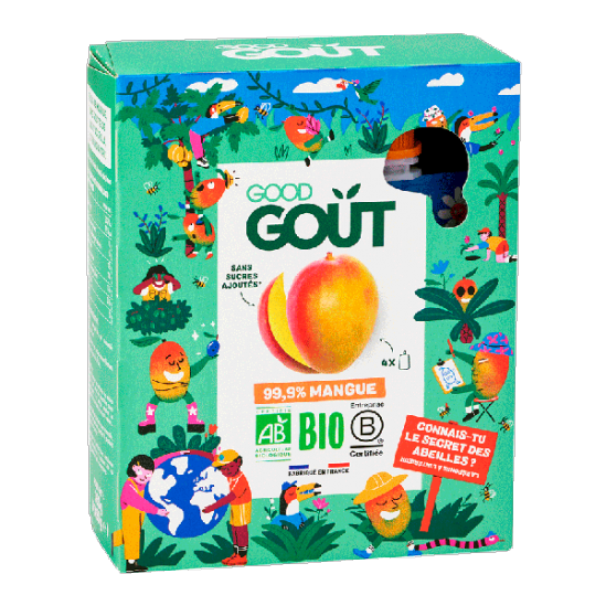 Good goût bébé gourde mangue 4x90g