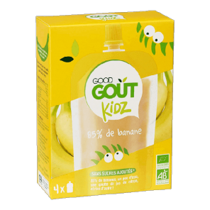 Good goût bébé gourde banane 4x90g