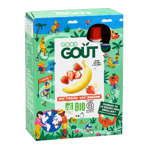 Good goût bébé fraise Banane 4x90g