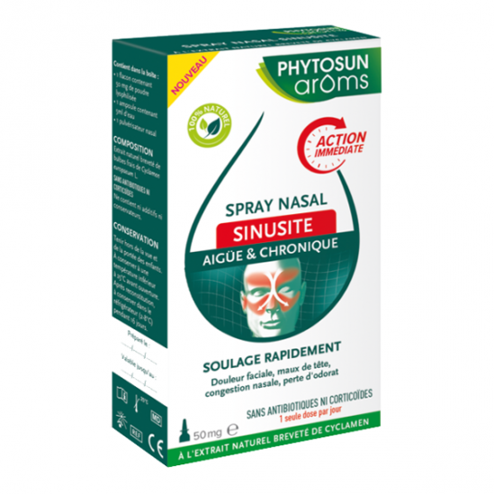 Phytosun aroms spray nasal sinusite aigüe & chronique 50mg