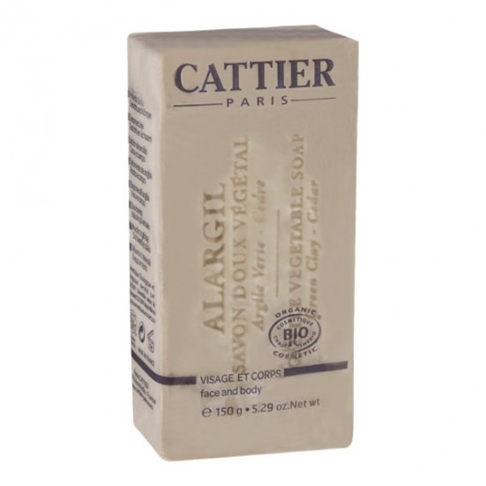 Cattier alargil savon doux végétal bio 150g