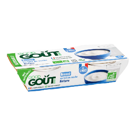 Good goût brassé au lait entier de vache nature 2x100g
