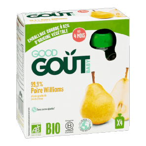 Good goût bébé poire williams 4x85g