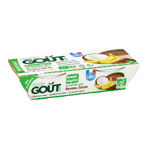 Good goût brassé végétal au lait de coco banane cacao 2x100g