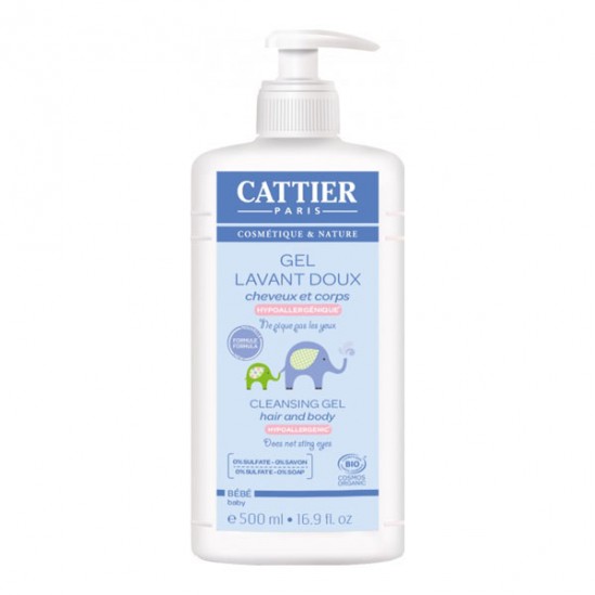 Cattier Bébé Gel Lavant Doux 500 ml