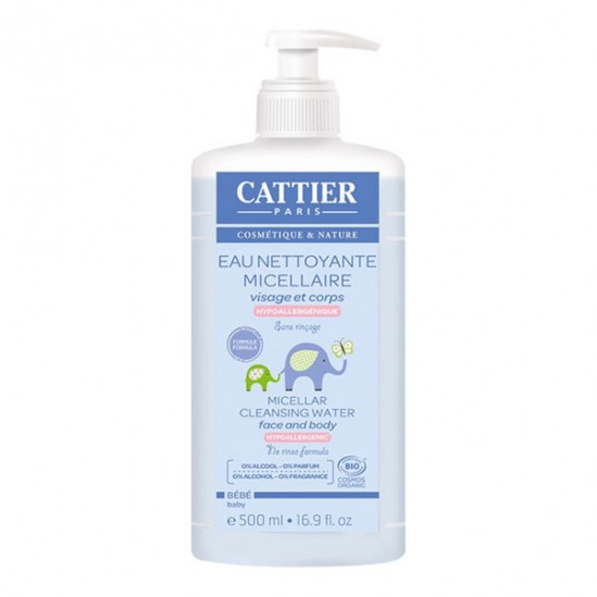 Cattier bébé eau nettoyante micellaire 500ml