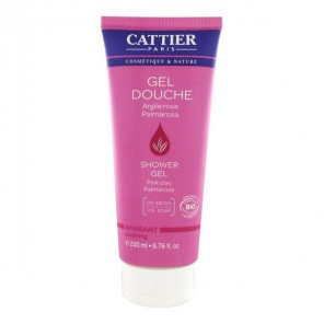Cattier Gel Douche Argile Rose Palmarosa 200 ml
