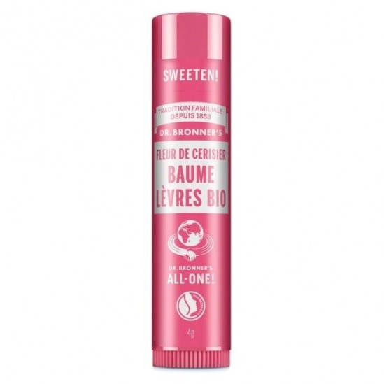 DR BRONNER'S BAUMES LEVRES BIO FLEUR DE CERISIER