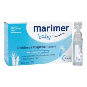 Marimer baby unidoses hygiène nasale quotidienne 18x5ml