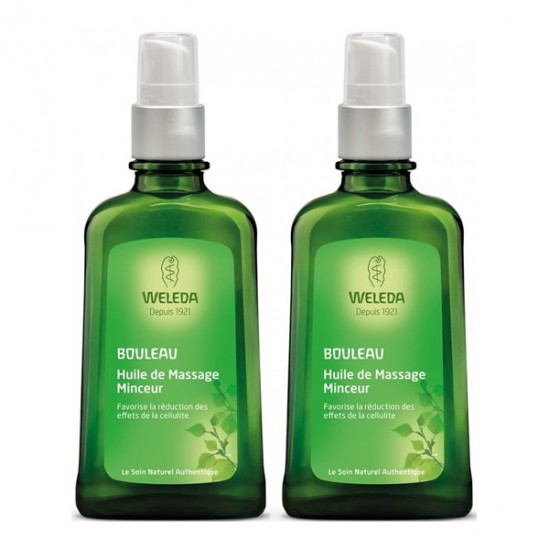 Weleda huile de massage minceur lot de 2 x 100ml