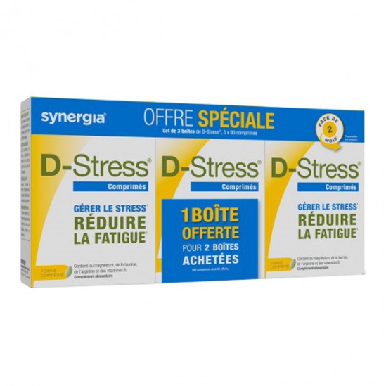 Synergia D-stress pack 2 mois  3x80 comprimés