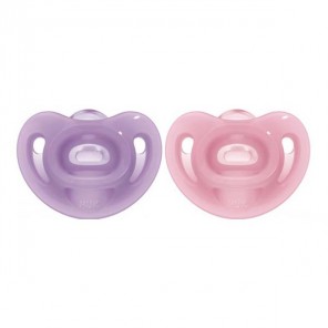 Nuk sucette sensitive 0-6-mois fille