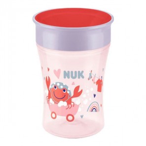 Nuk mini magic cup tasse silicone fille +8 mois