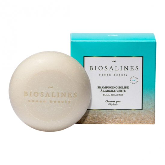 Biosalines shampooing solide à l'argile verte 75g