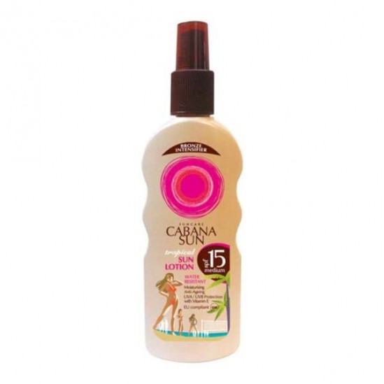 Cabana sun tropical sun lotion spray spf15 150ml