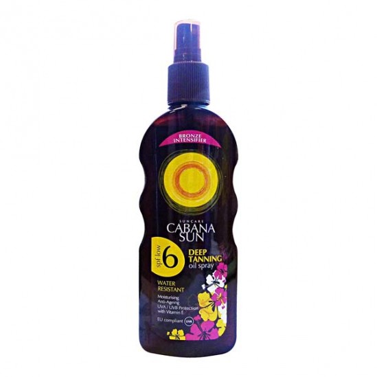 Cabana sun deep tanning huile spray spf6 100ml