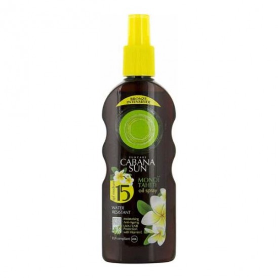 Cabana sun monoi tahiti huile  de bronzage spray spf15 200ml