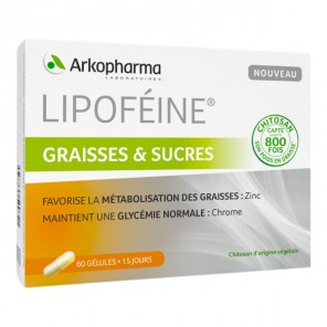 Arkopharma lipoféine graisse & sucres 60 gélules
