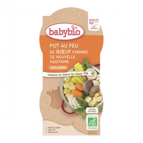 Babybio pot au feu de boeuf bols 2x200g