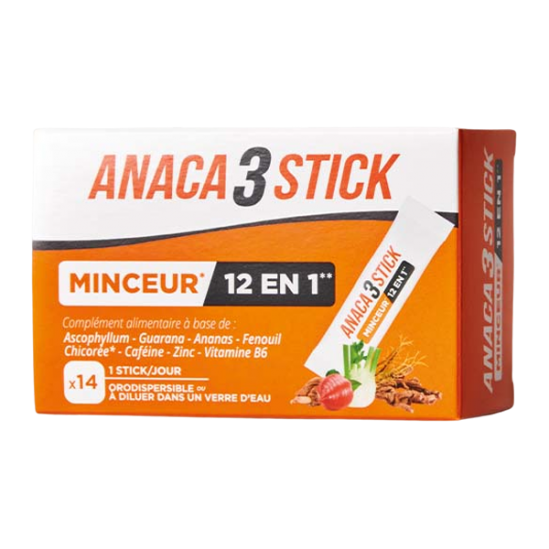 Anaca3 stick minceur 12 en 1 14 sticks