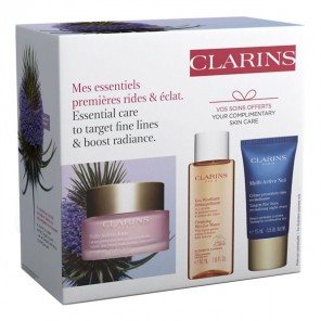 Clarins coffret multi-active Mes essentiels premières rides&éclat