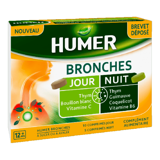 Humer bronches jour et nuit 15 comprimés
