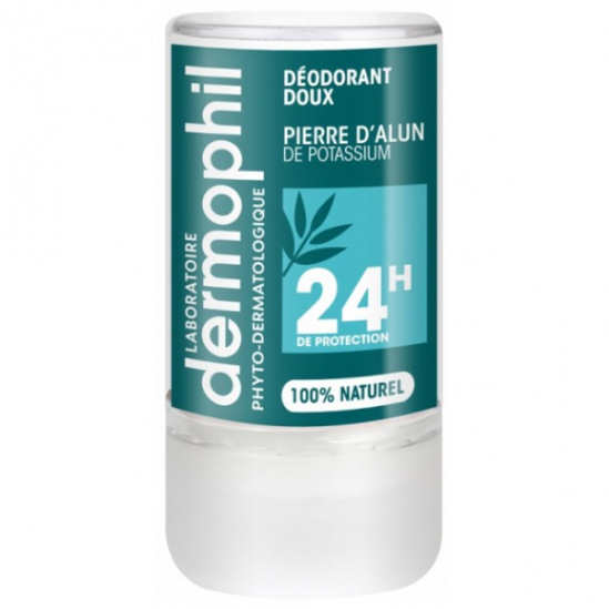 Dermophil Indien déodorant doux pierre alun stick 115g