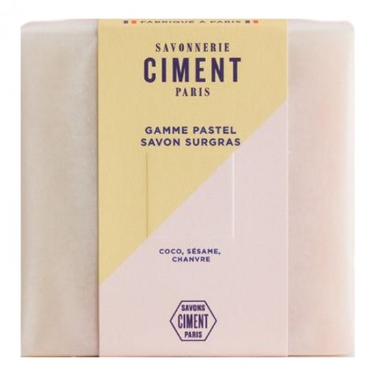 Ciment savon surgras triangle pastel 100g
