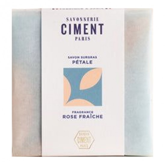 Ciment savon surgras pétale rose fraîche 100g