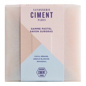 Ciment savon facette surgras certifié bio gamme pastel 100g